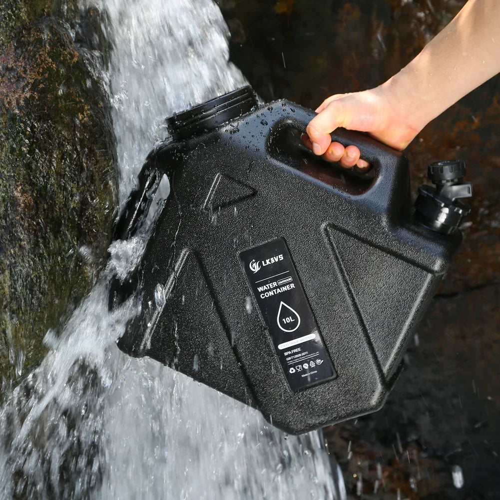 10/11/12L Camping Water Container Large Capacity Outdoor Drinking Water Bucket Portable Car Water Tank with Faucet for Picnic Fit Island Store