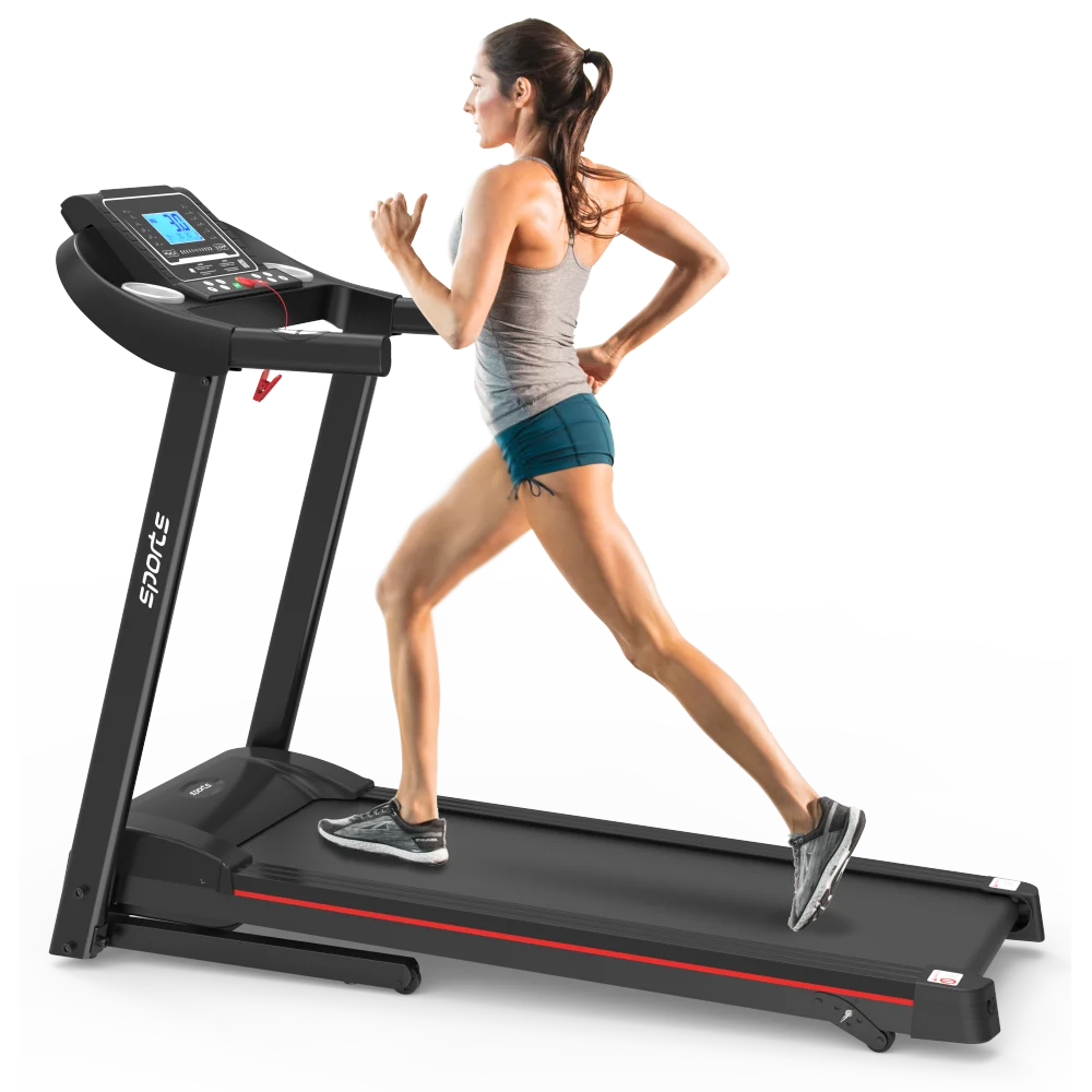 Fitshow App Foldable Incline Treadmill: Electric Walk/Run,5" LCD,250LB,Bluetooth Music Fit Island Store