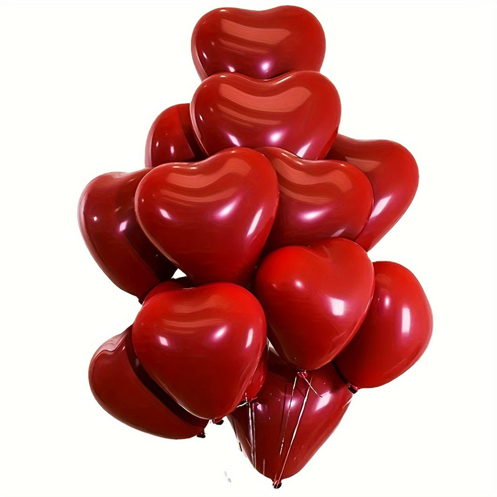 NNETM Set of 20 Red Heart Balloons 25cm NNETM