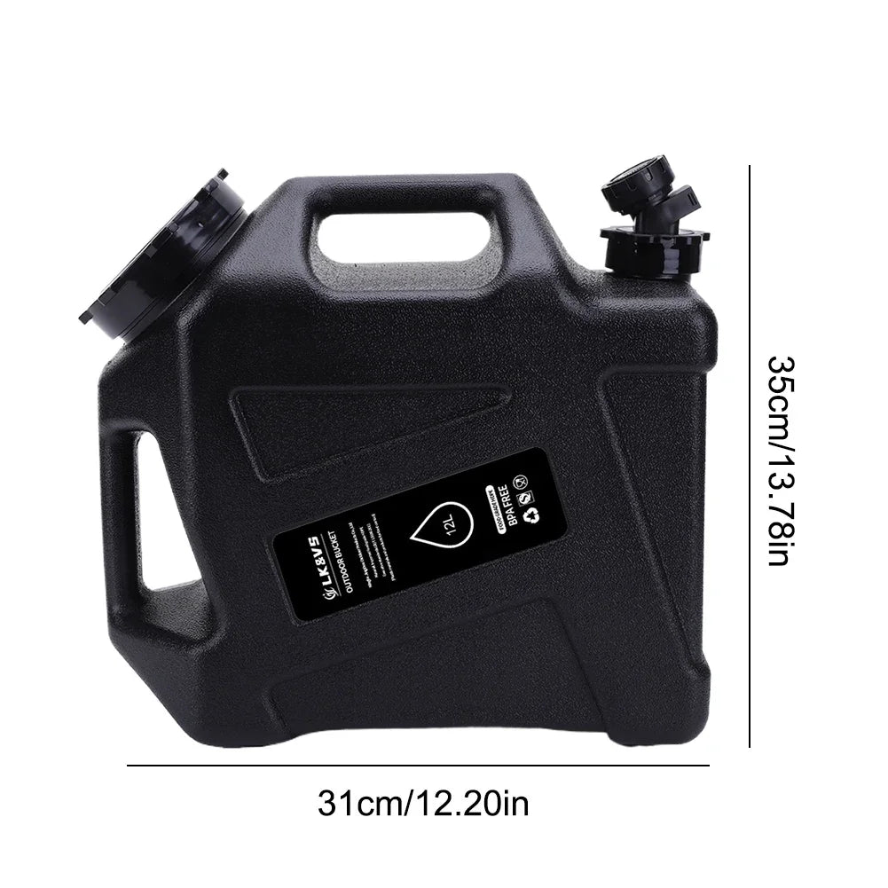 10/11/12L Camping Water Container Large Capacity Outdoor Drinking Water Bucket Portable Car Water Tank with Faucet for Picnic Fit Island Store