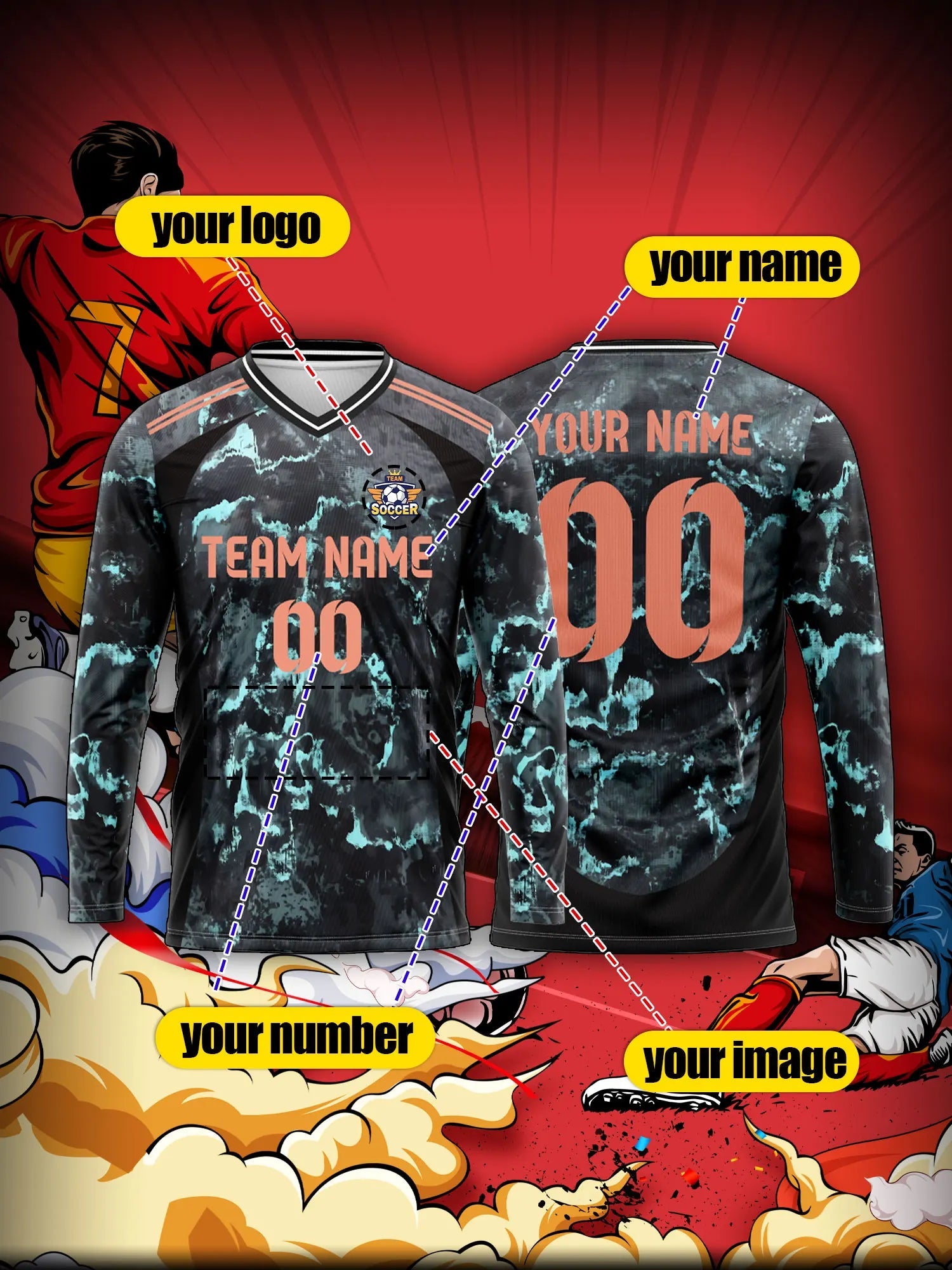2026 Men's and Women's Customized Name and Number Sports V-Neck Jerseys, Quick-Drying, Fashionable, Sublimation Technology Fit Island Store