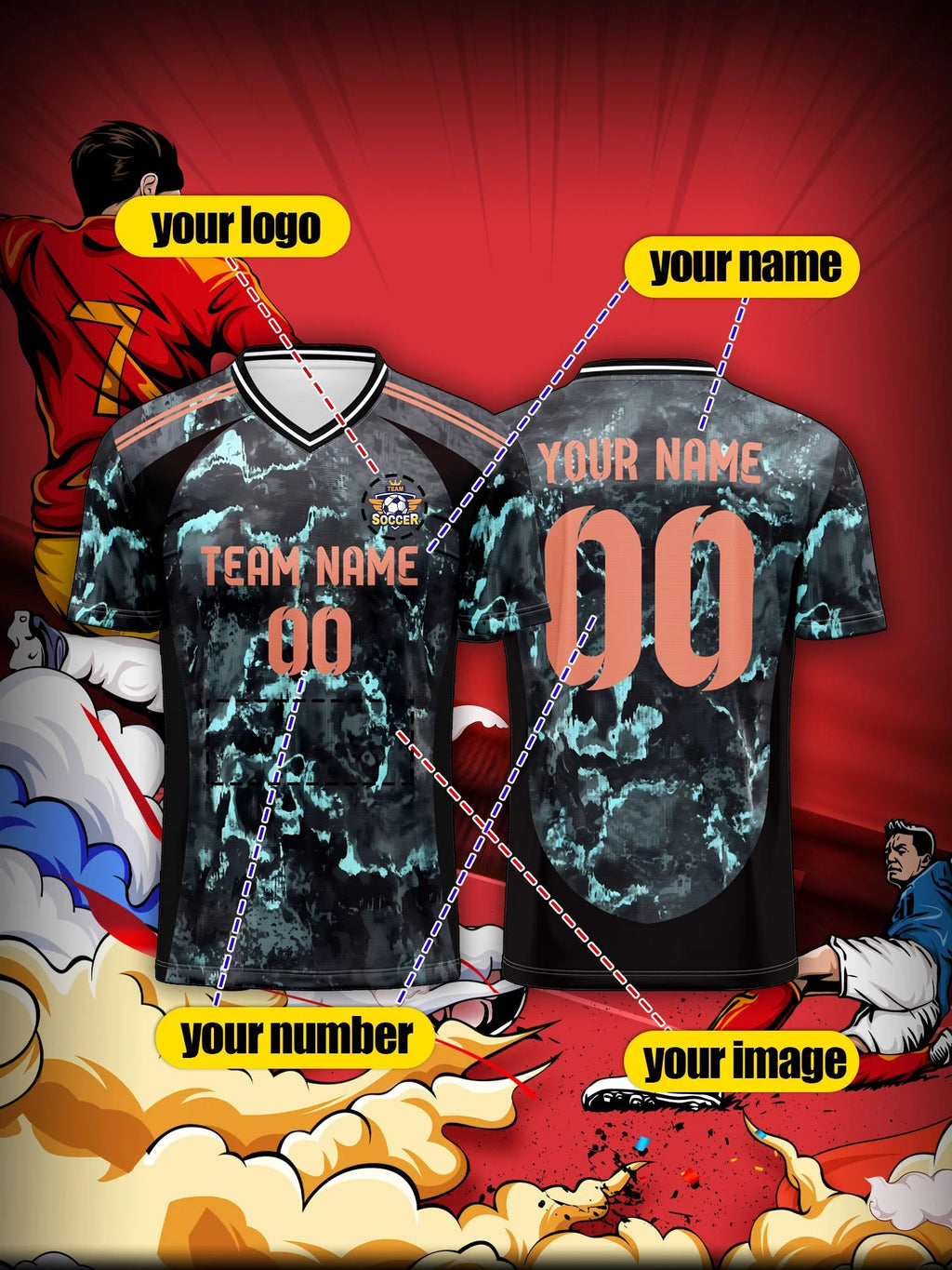 2026 Men's and Women's Customized Name and Number Sports V-Neck Jerseys, Quick-Drying, Fashionable, Sublimation Technology Fit Island Store