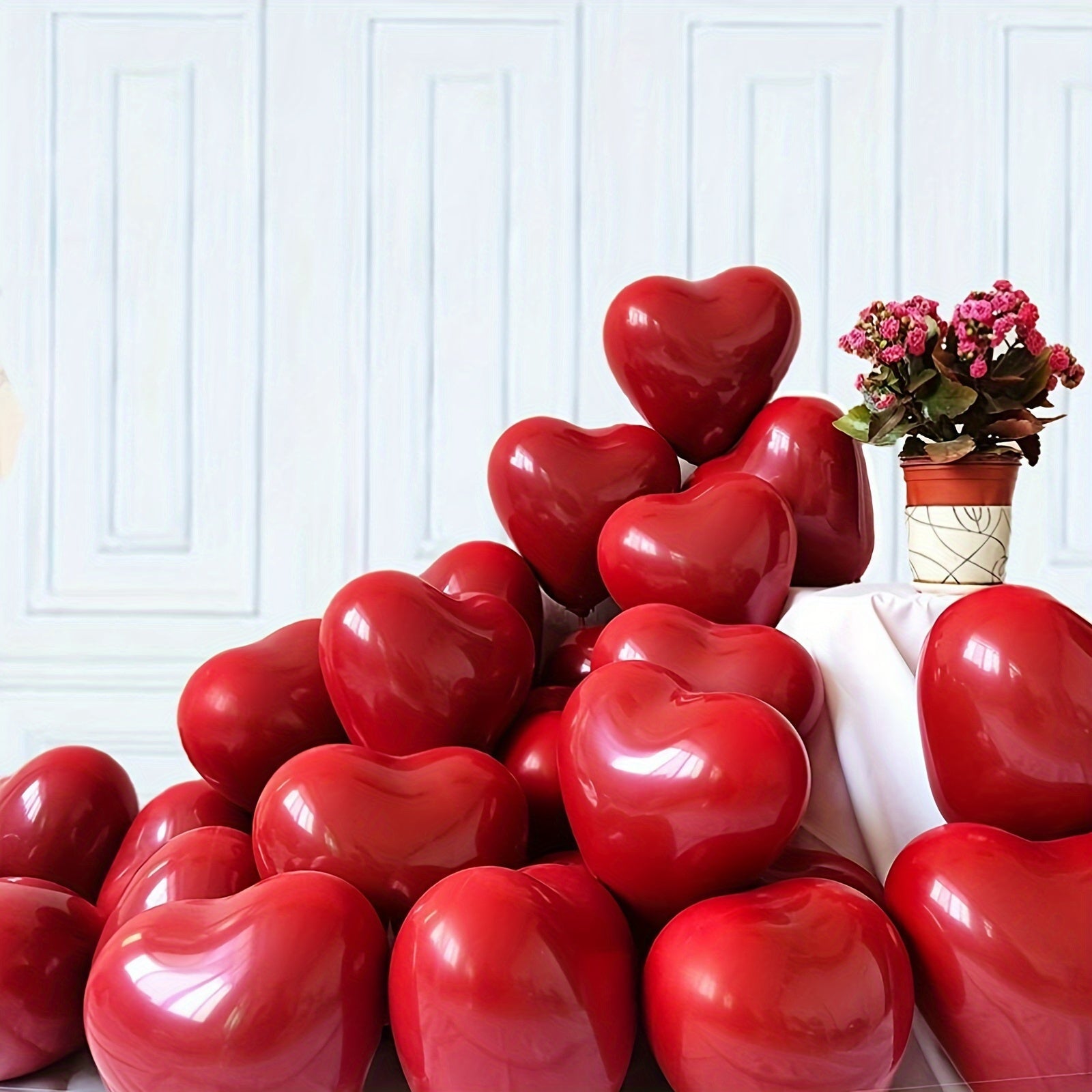 NNETM Set of 20 Red Heart Balloons 25cm NNETM