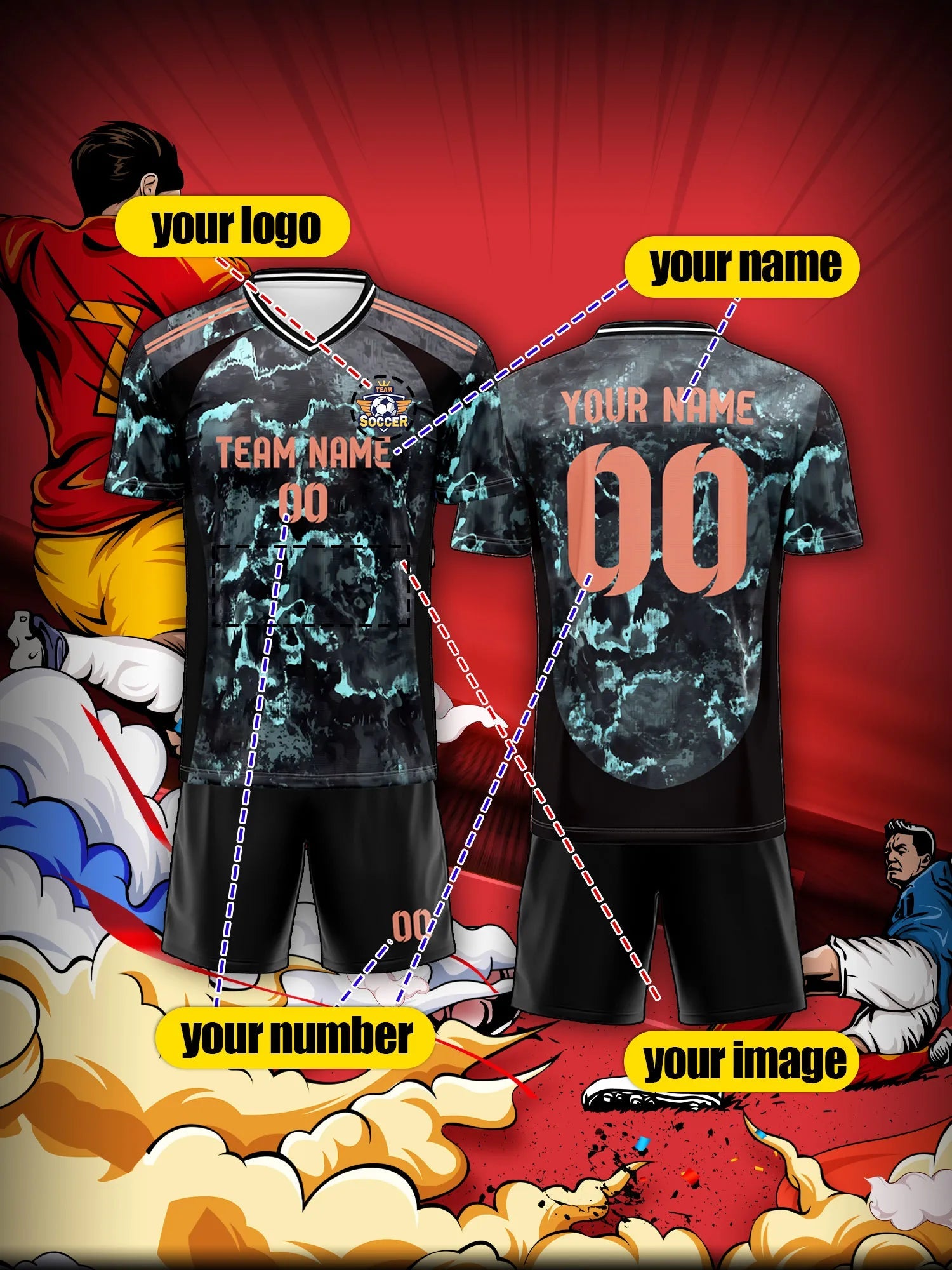 2026 Men's and Women's Customized Name and Number Sports V-Neck Jerseys, Quick-Drying, Fashionable, Sublimation Technology Fit Island Store