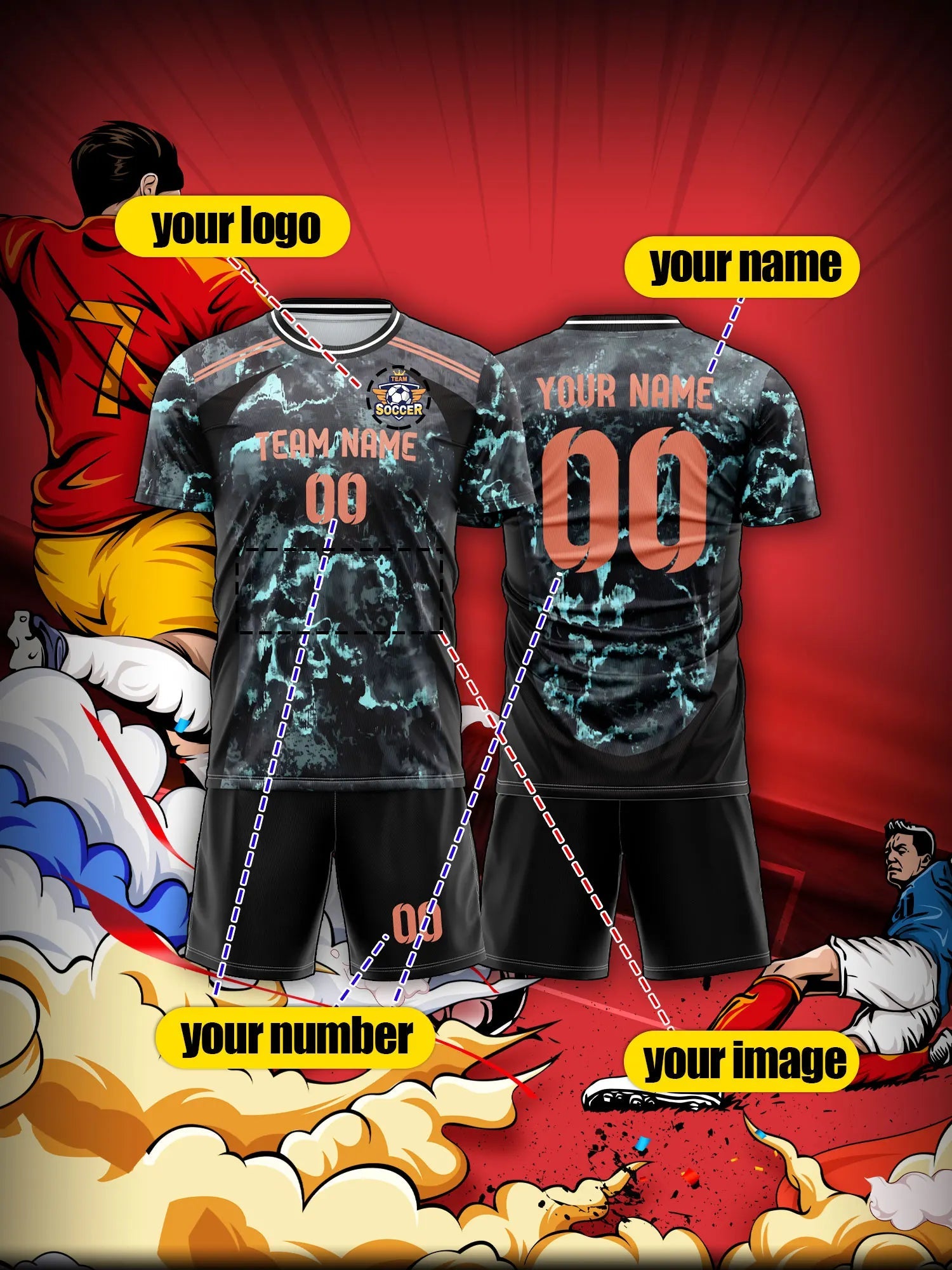 2026 Men's and Women's Customized Name and Number Sports V-Neck Jerseys, Quick-Drying, Fashionable, Sublimation Technology Fit Island Store