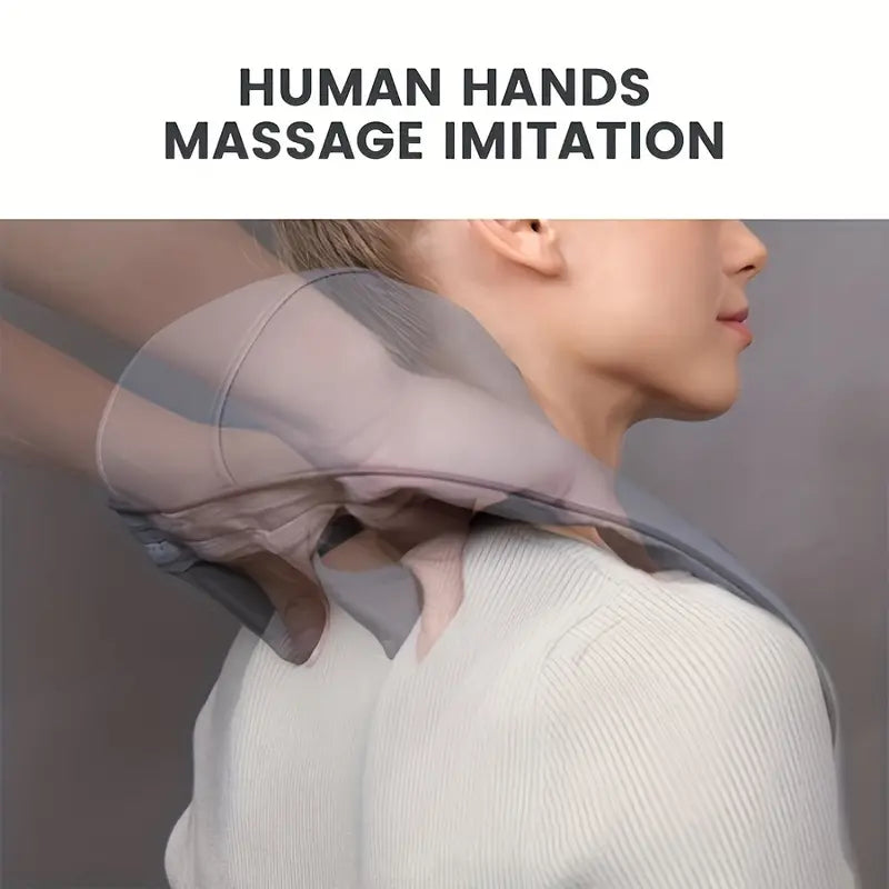 Electric Neck Massager, Portable Smart Cervical Massage-Grey TM