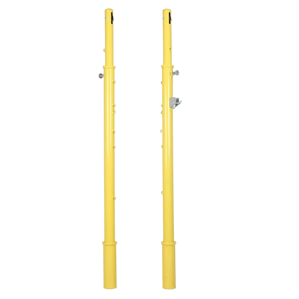 Pickleball Net Poles Stand Ground Inserted Adjustable 6 Heights of 5.09ft-7.97ft for Adults Stadium Garden Fit Island Store