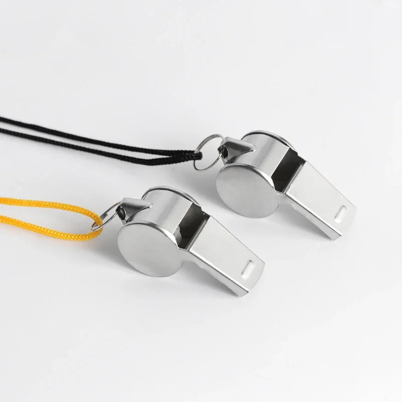 Metal Whistle Referee Sport Rugby Stainless Steel Whistles Soccer Football BasketballParty Training School Cheerleadingtools Fit Island Store