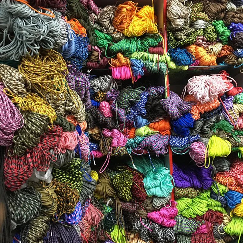 7 Cores 550 Paracord Cord 5 15 30 M Dia.4mm For Outdoor Camping Survival Lanyard Parachute Rope Hiking Tent Accessories Fit Island
