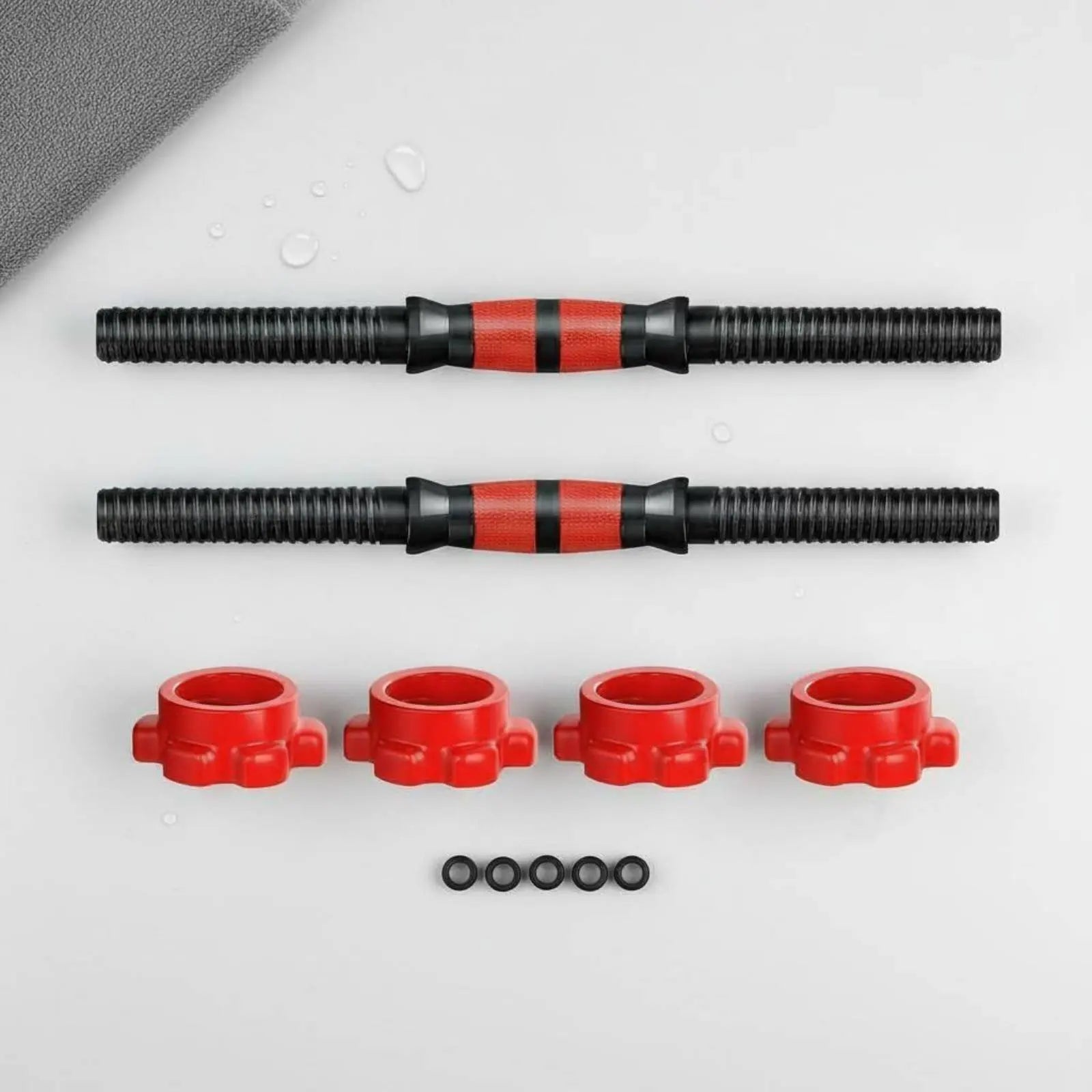 Dumbbell Screw Nut Deep Thread Design Dumbbell Spinlock Collar Asterisk-Shaped Lock Collar Easy to Install/Remove Fitness Fit Island Store