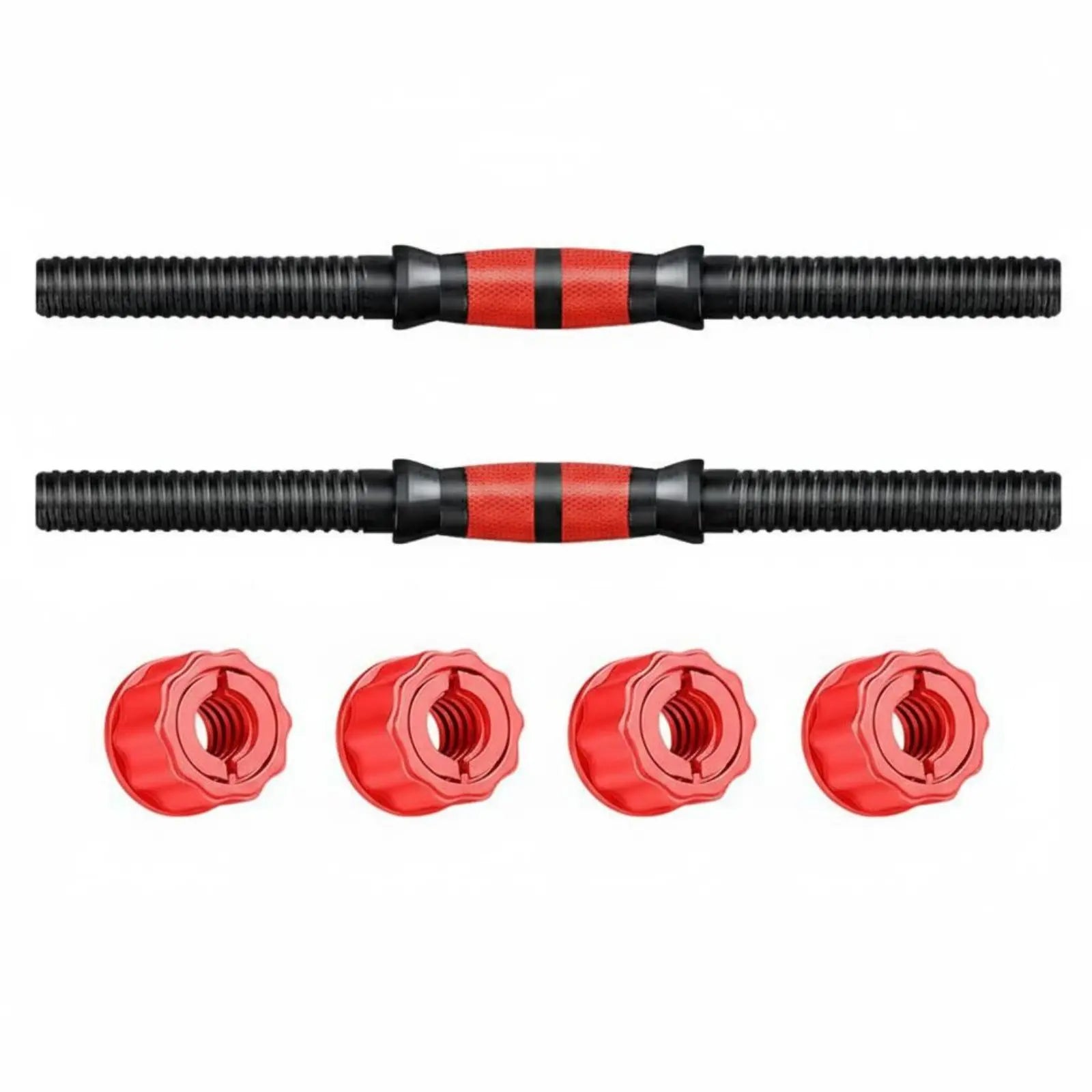 Dumbbell Screw Nut Deep Thread Design Dumbbell Spinlock Collar Asterisk-Shaped Lock Collar Easy to Install/Remove Fitness Fit Island Store