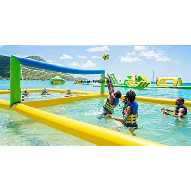 Custom Inflatable Water Volleyball Toys Court PVC Children Adult Inflatable Football Pool Fit Island Store