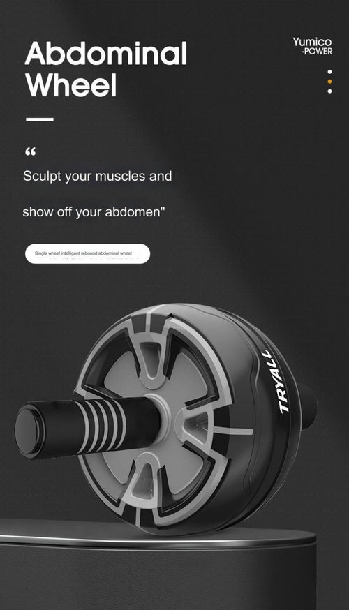 Automatic Rebound Ab Wheel – Home Fitness Equipment with Kneeling Pad TB
