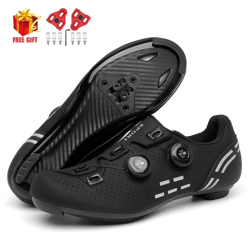 Speed Cycling Sneakers Road Bike Shoes Men Women Sports Route Cycling Shoes Self-locking Racing Bicycle Cleats Shoes for Shimano Fit Island Store
