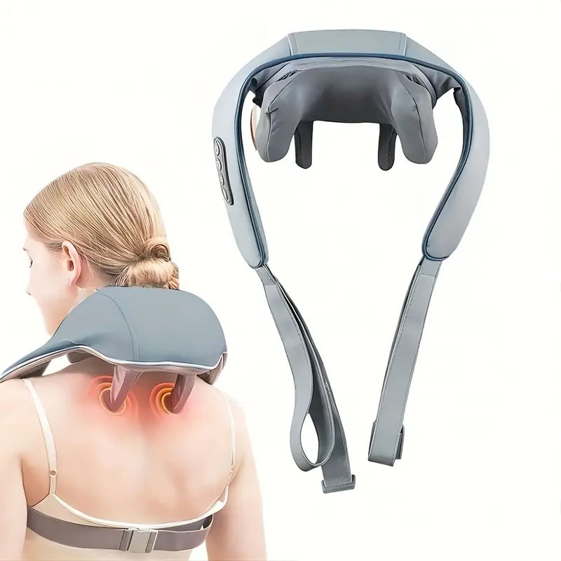 Electric Neck Massager, Portable Smart Cervical Massage-Grey TM