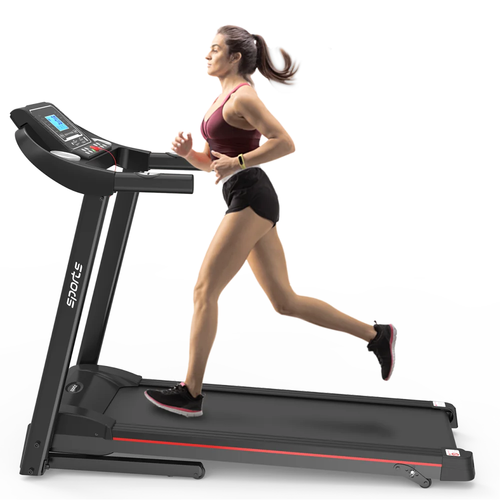Fitshow App Foldable Incline Treadmill: Electric Walk/Run,5" LCD,250LB,Bluetooth Music Fit Island Store