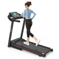 Fitshow App Foldable Incline Treadmill: Electric Walk/Run,5" LCD,250LB,Bluetooth Music Fit Island Store