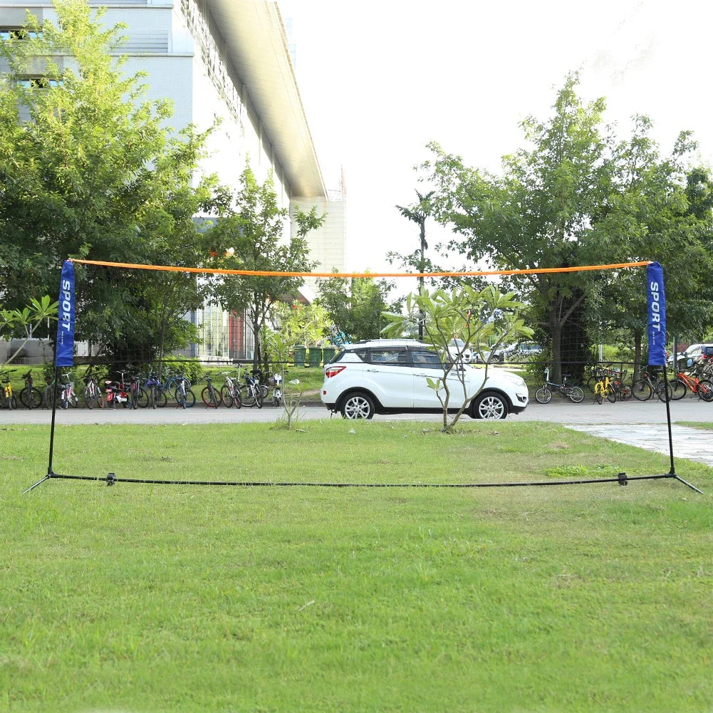 Professional Badminton Net Indoor Outdoor Standard Sports Volleyball Tennis Training Square Net Portable Sports Training Netting Fit Island Store