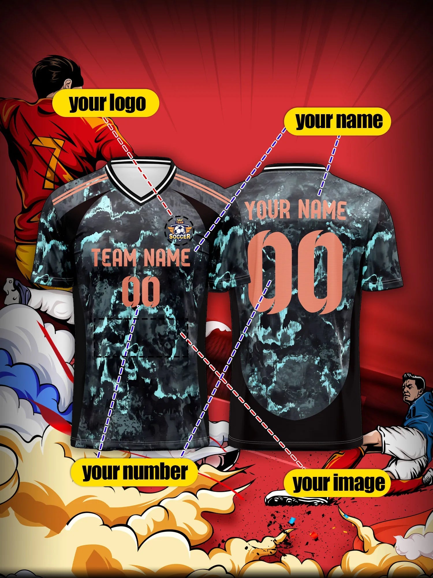 2026 Men's and Women's Customized Name and Number Sports V-Neck Jerseys, Quick-Drying, Fashionable, Sublimation Technology Fit Island Store