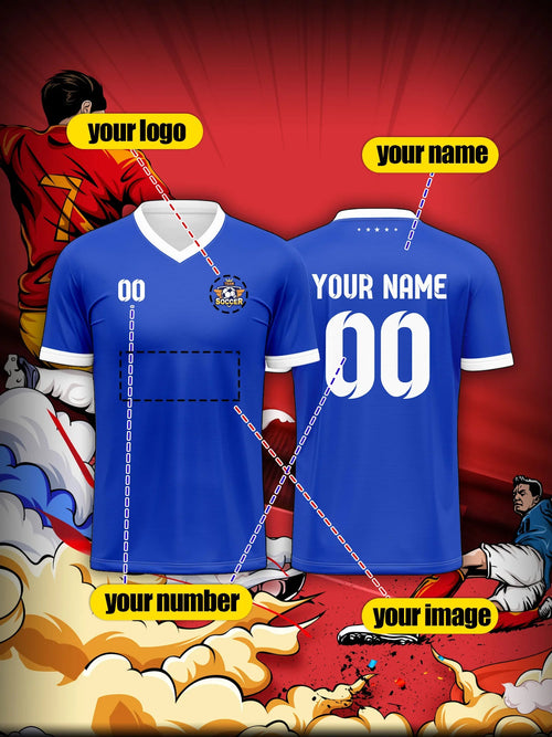 2026 Men's and Women's Customized Name and Number Sports V-Neck Jerseys, Quick-Drying, Fashionable, Sublimation Technology Fit Island Store