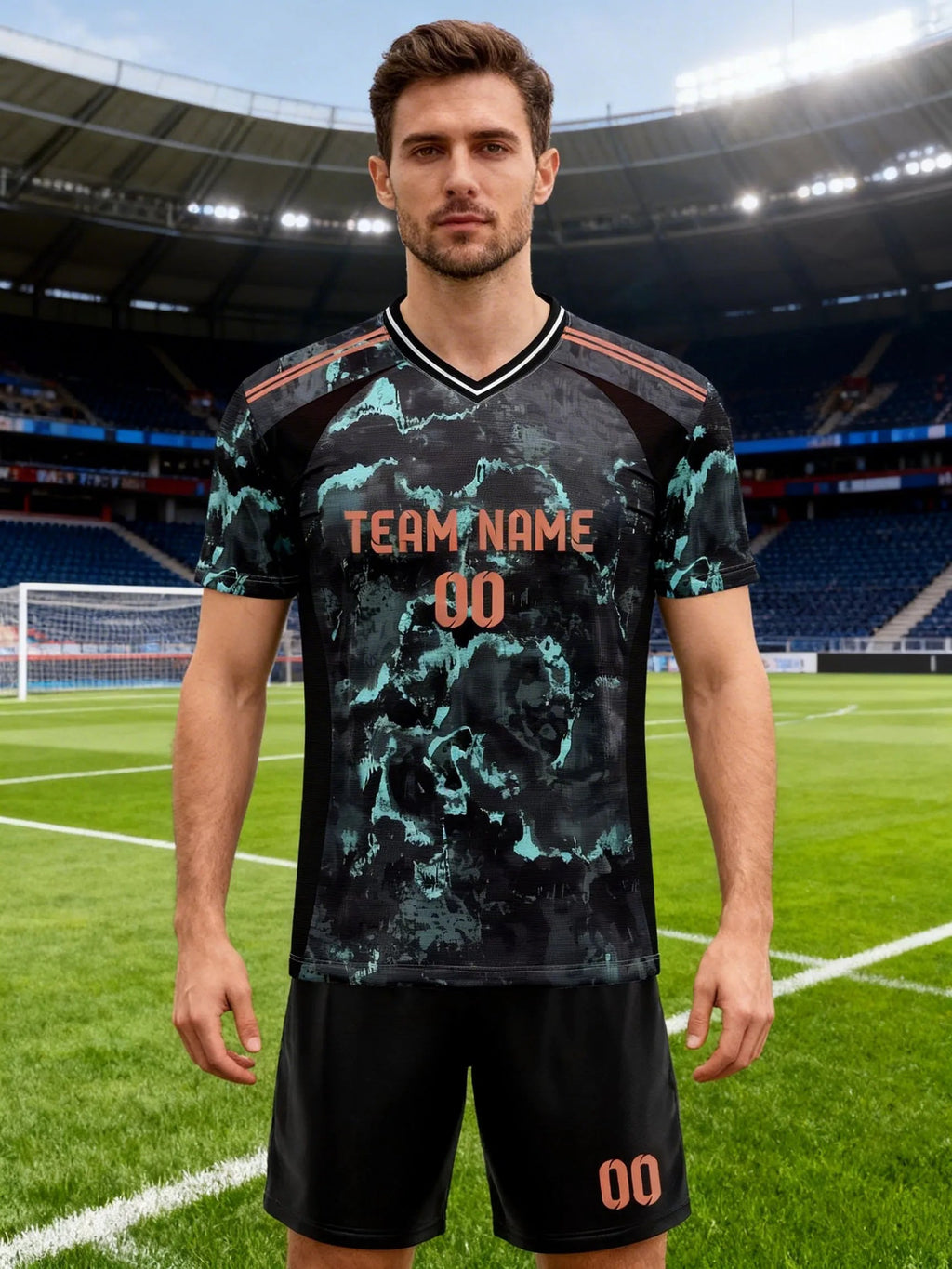 2026 Men's and Women's Customized Name and Number Sports V-Neck Jerseys, Quick-Drying, Fashionable, Sublimation Technology Fit Island Store