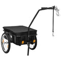 NNEVL Bike Cargo Trailer/Hand Wagon 155x60x83 cm Steel Black NNEVL