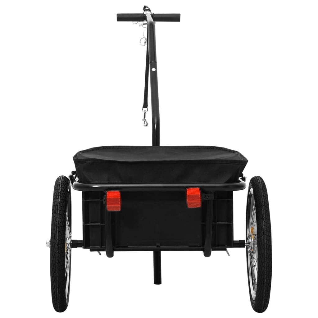 NNEVL Bike Cargo Trailer/Hand Wagon 155x60x83 cm Steel Black NNEVL