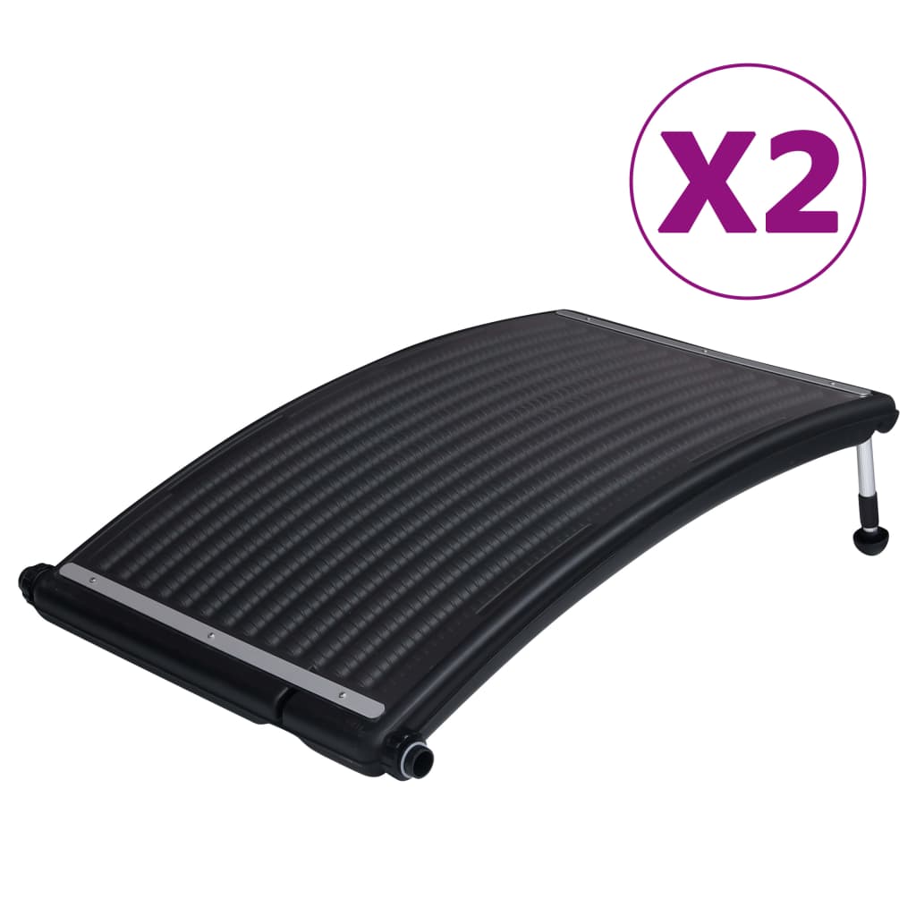 NNEVL Curved Pool Solar Heating Panels 2 pcs 110x65 cm NNEVL