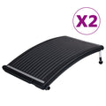 NNEVL Curved Pool Solar Heating Panels 2 pcs 110x65 cm NNEVL