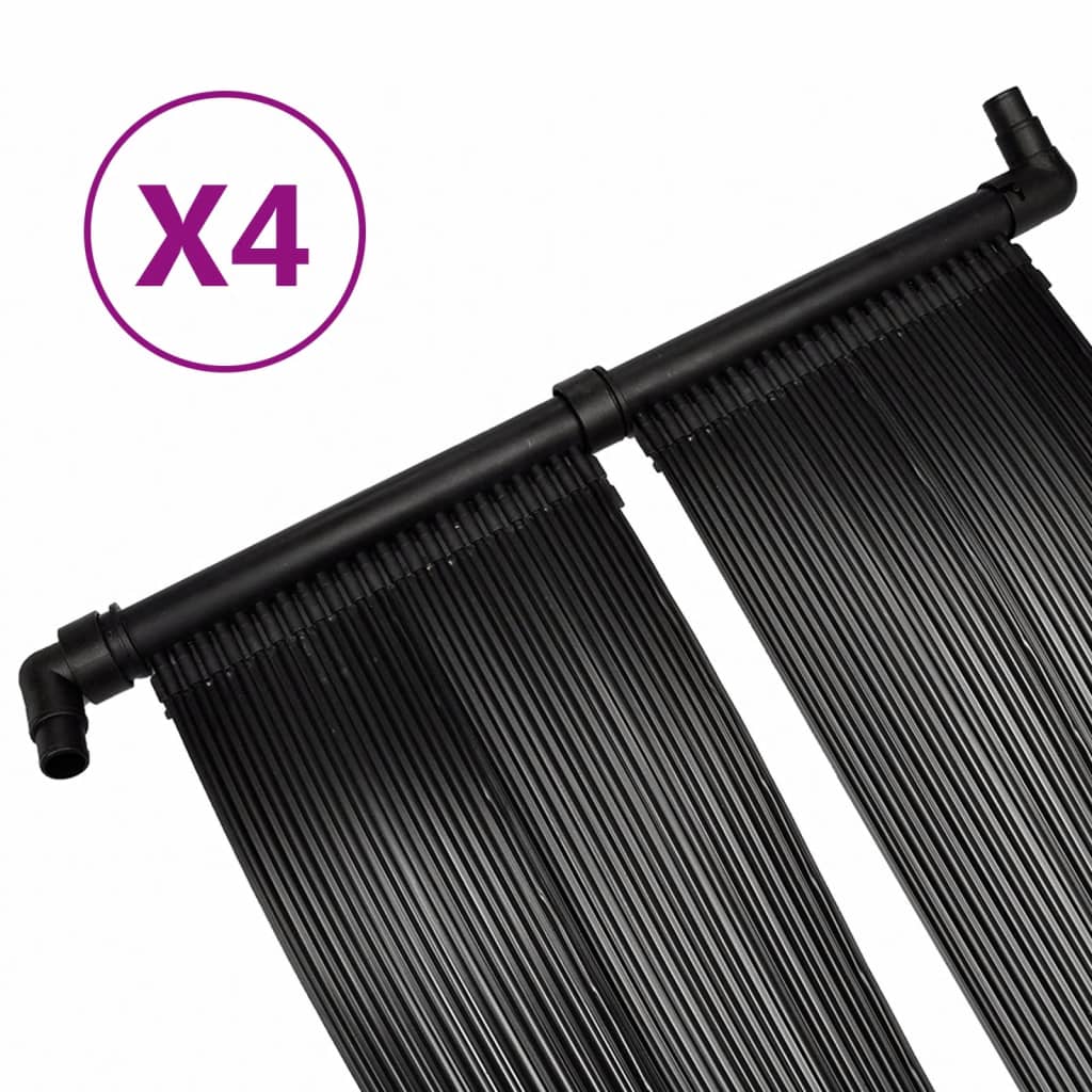 NNEVL Solar Pool Heater Panel 4 pcs 80x620 cm NNEVL