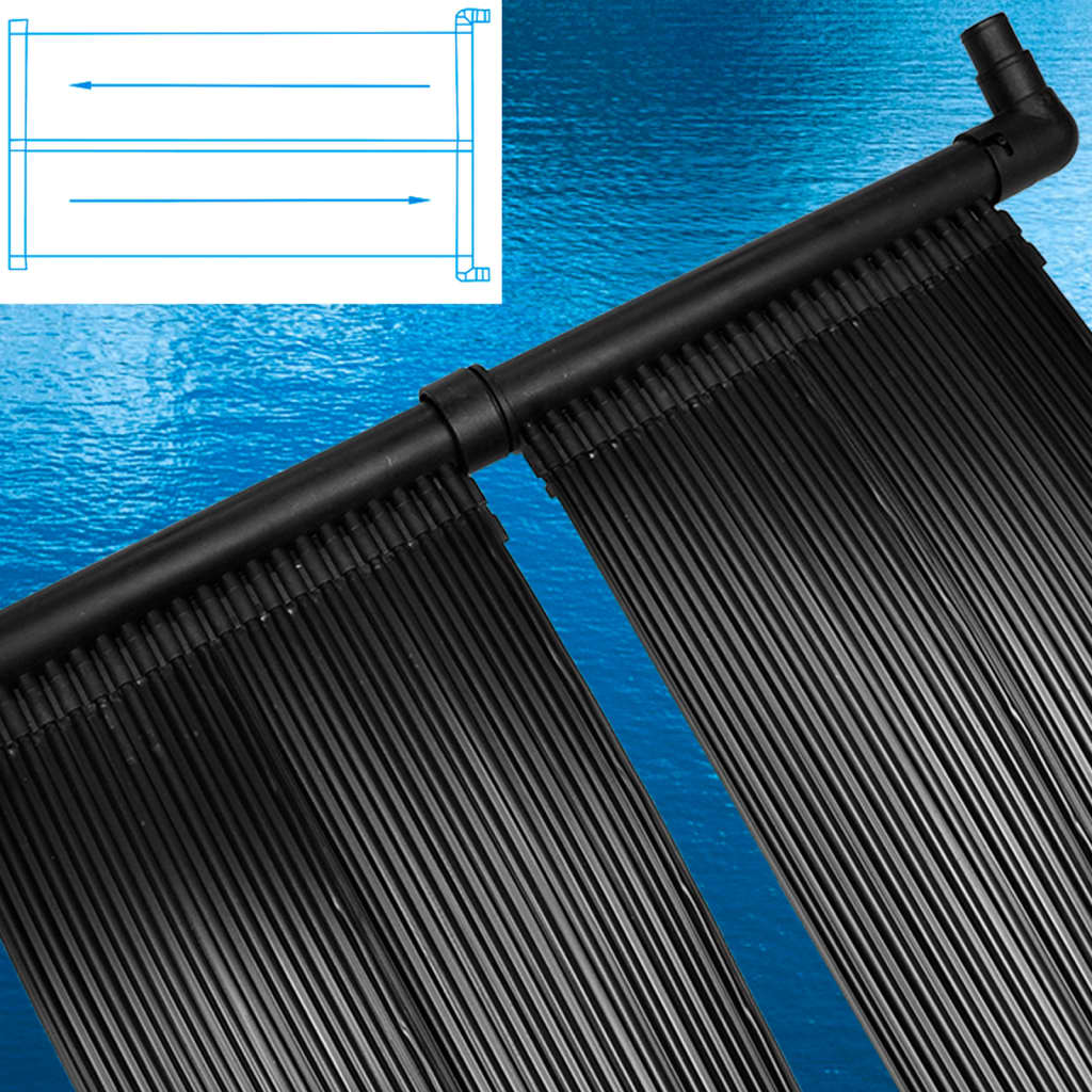 NNEVL Solar Pool Heater Panel 4 pcs 80x620 cm NNEVL