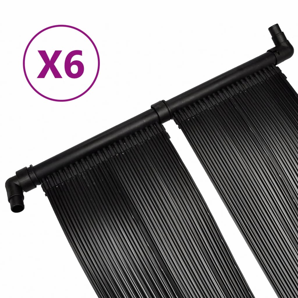 NNEVL Solar Pool Heater Panel 6 pcs 80x620 cm NNEVL