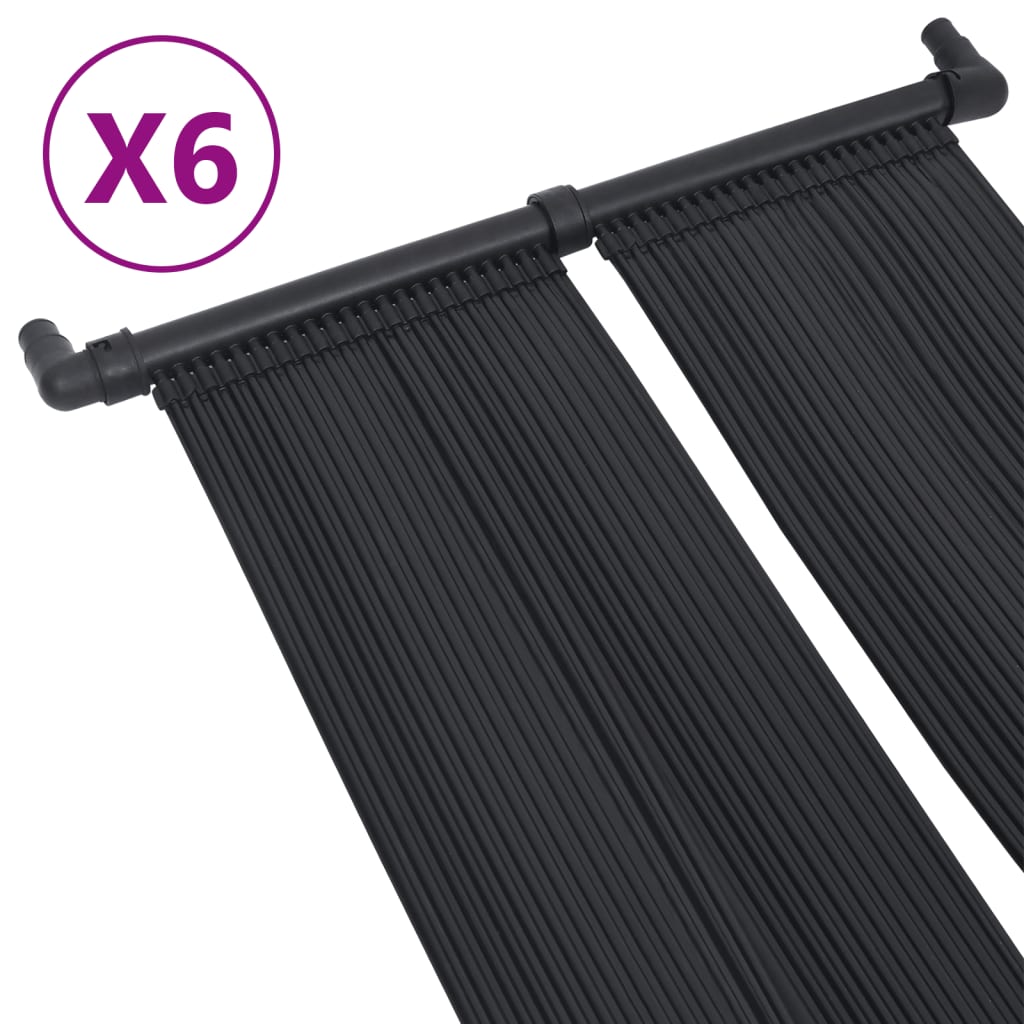 NNEVL Solar Pool Heater Panel 6 pcs 80x310 cm NNEVL