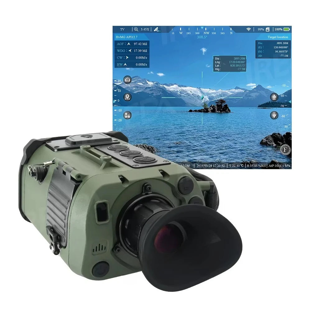 Rechargeable rangefinder for hunting and golf slope scanning and normal measurement Fit Island Store