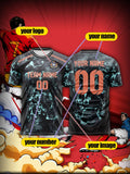 2026 Men's and Women's Customized Name and Number Sports V-Neck Jerseys, Quick-Drying, Fashionable, Sublimation Technology Fit Island Store