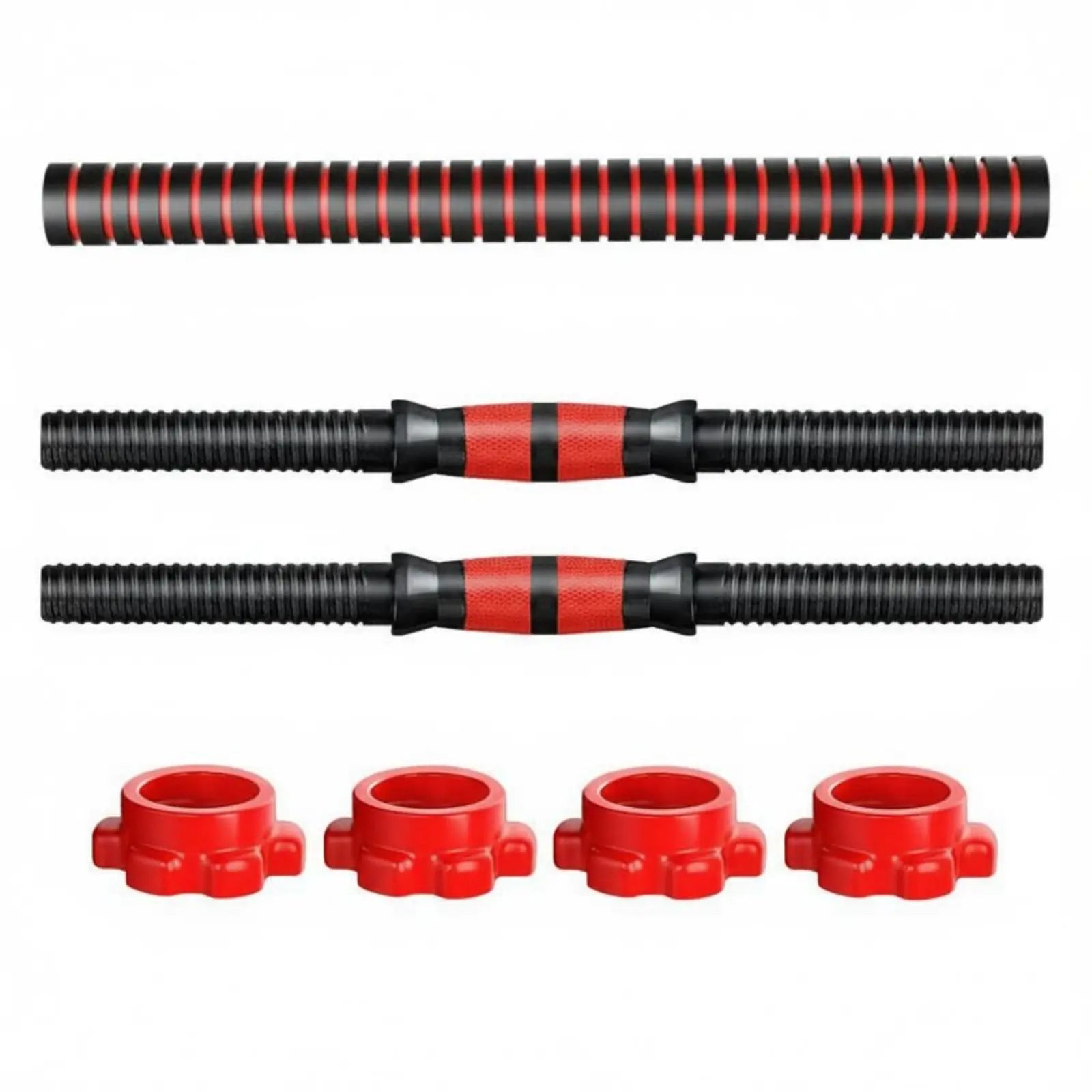 Dumbbell Screw Nut Deep Thread Design Dumbbell Spinlock Collar Asterisk-Shaped Lock Collar Easy to Install/Remove Fitness Fit Island Store