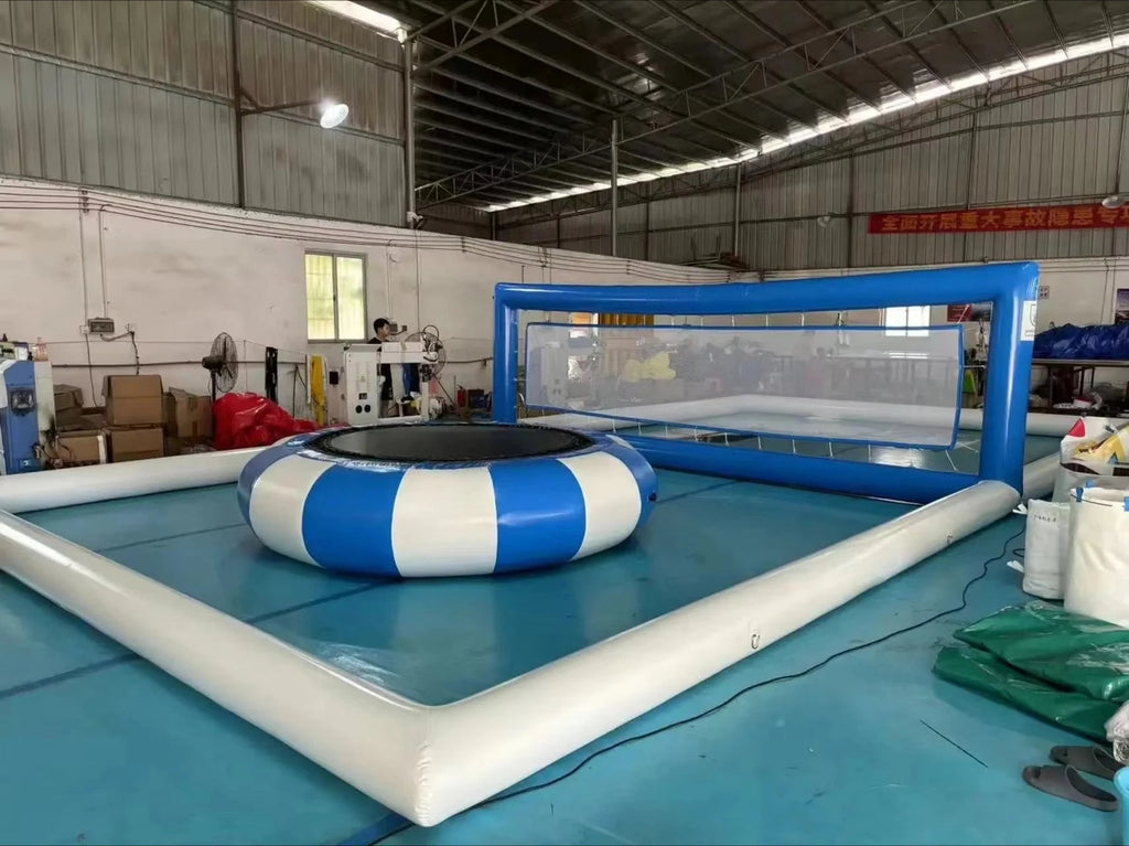 Custom Inflatable Water Volleyball Toys Court PVC Children Adult Inflatable Football Pool Fit Island Store