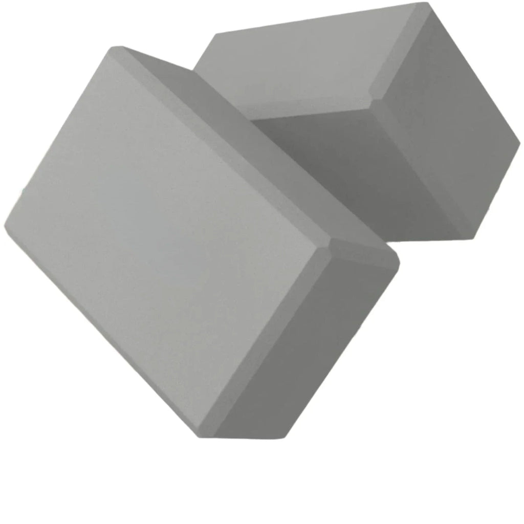 NNETM Set of 2 Premium Odor-Resistant Foam Yoga Blocks (Grey) NNETM
