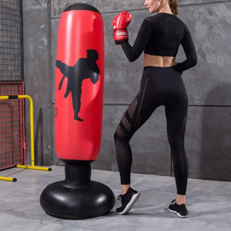 NNEOBA 160cm Inflatable Boxing Bag for Kids and Adults NNEOBA