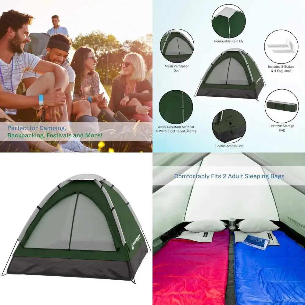 Compact 2-Person Outdoor Camping Tent by Amily-Tents Fit Island Store