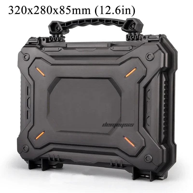 Tactical Pistol Case for GLOCK Hard Shell Box with Padded Foam Lining for Outdoor Hunting Shooting Storage Safety Lock Boxes Fit Island Store