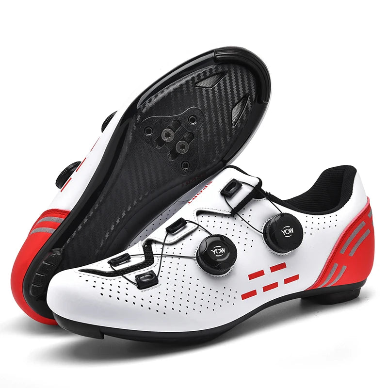 Speed Cycling Sneakers Road Bike Shoes Men Women Sports Route Cycling Shoes Self-locking Racing Bicycle Cleats Shoes for Shimano Fit Island Store
