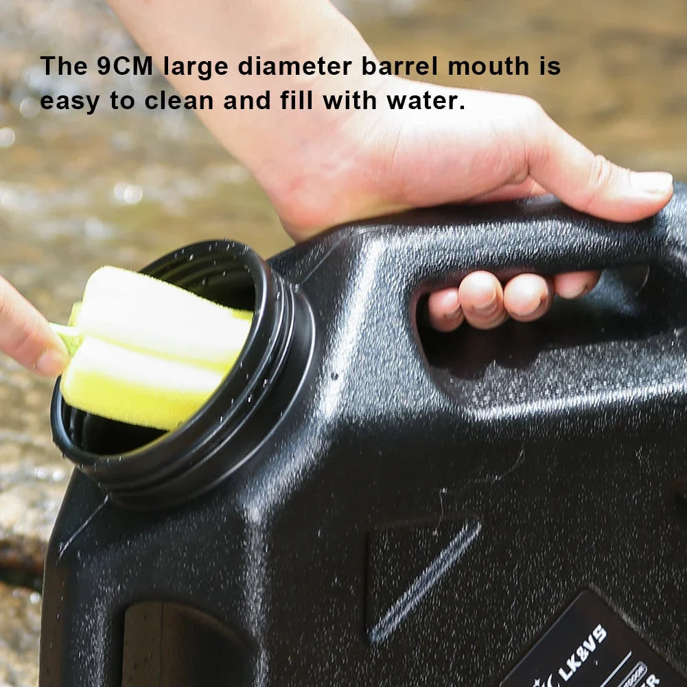 10/11/12L Camping Water Container Large Capacity Outdoor Drinking Water Bucket Portable Car Water Tank with Faucet for Picnic Fit Island Store