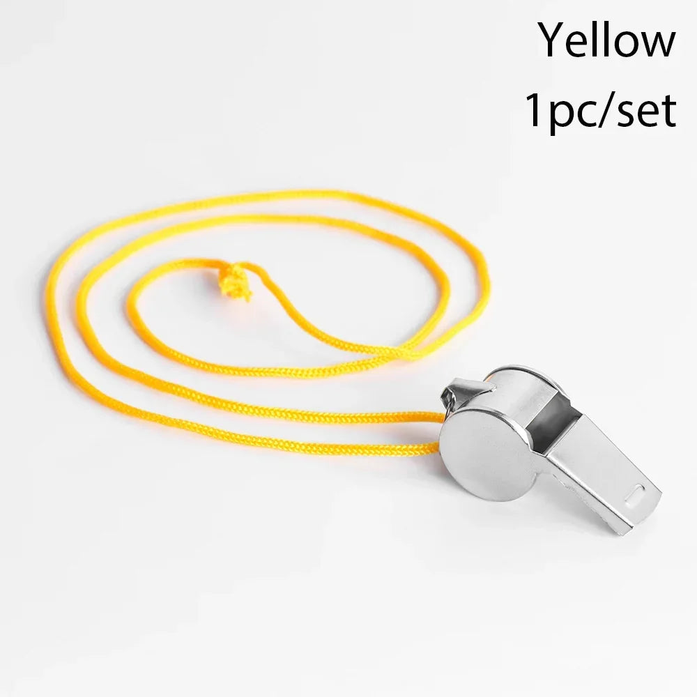 Metal Whistle Referee Sport Rugby Stainless Steel Whistles Soccer Football BasketballParty Training School Cheerleadingtools Fit Island Store