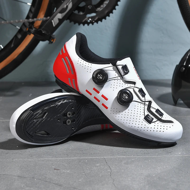 Speed Cycling Sneakers Road Bike Shoes Men Women Sports Route Cycling Shoes Self-locking Racing Bicycle Cleats Shoes for Shimano Fit Island Store
