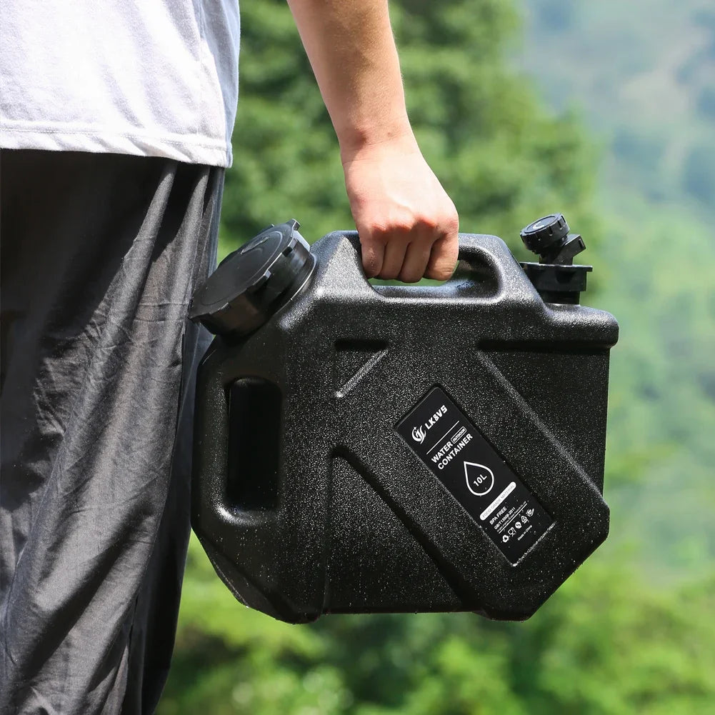 10/11/12L Camping Water Container Large Capacity Outdoor Drinking Water Bucket Portable Car Water Tank with Faucet for Picnic Fit Island Store
