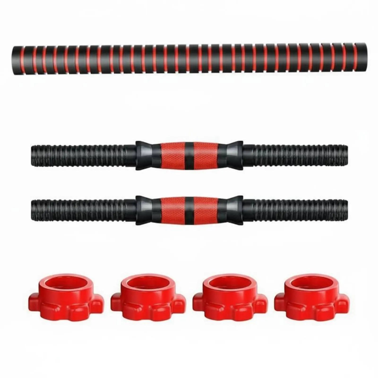 Dumbbell Screw Nut Deep Thread Design Dumbbell Spinlock Collar Asterisk-Shaped Lock Collar Easy to Install/Remove Fitness Fit Island Store