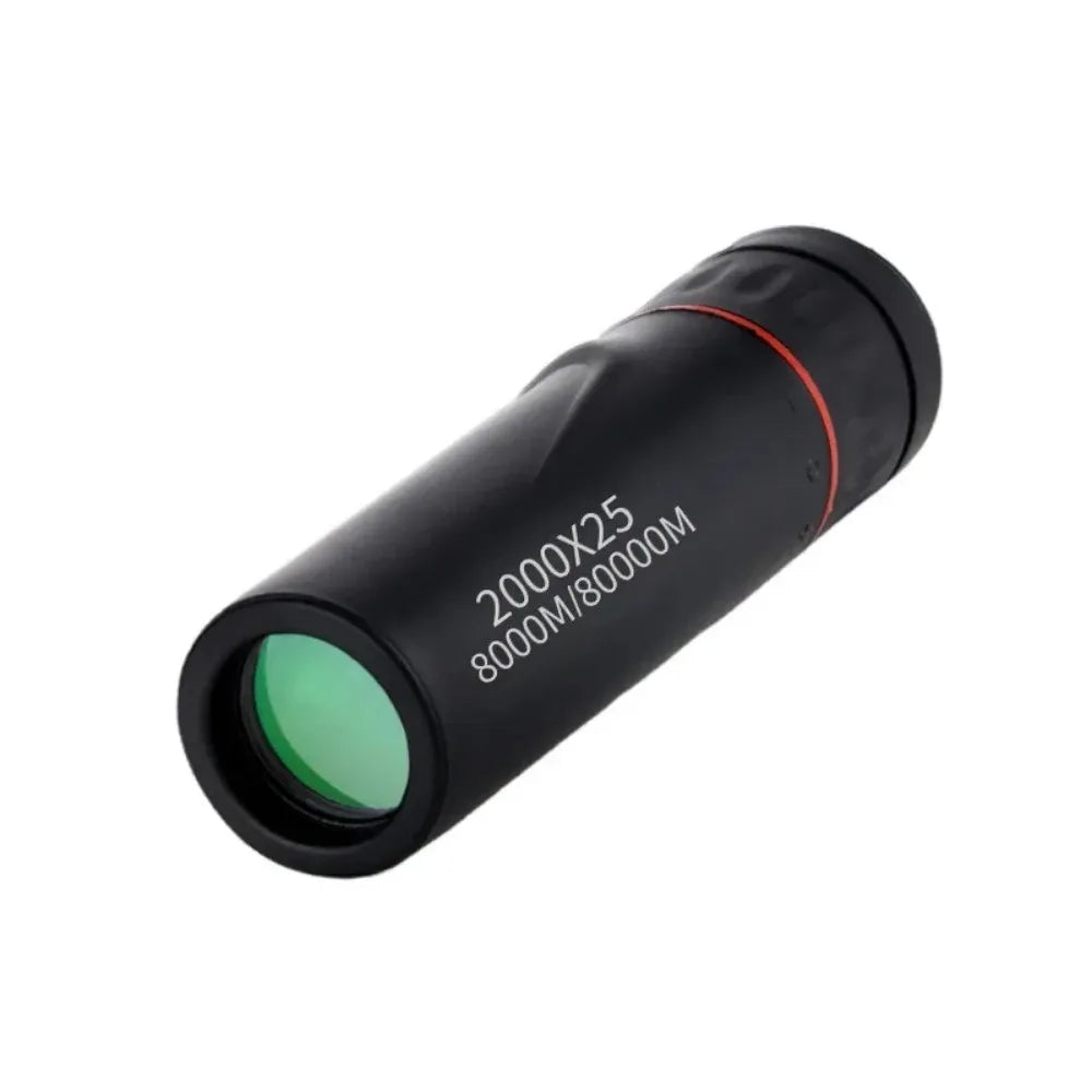2000x25 HD Monocular Telescope: Mini Portable, for Outdoor Camping, Hunting & Birdwatching Fit Island
