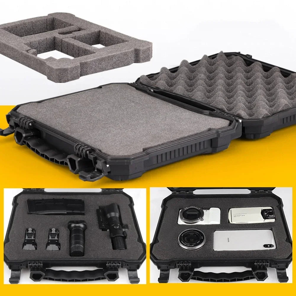 Tactical Pistol Case for GLOCK Hard Shell Box with Padded Foam Lining for Outdoor Hunting Shooting Storage Safety Lock Boxes Fit Island Store