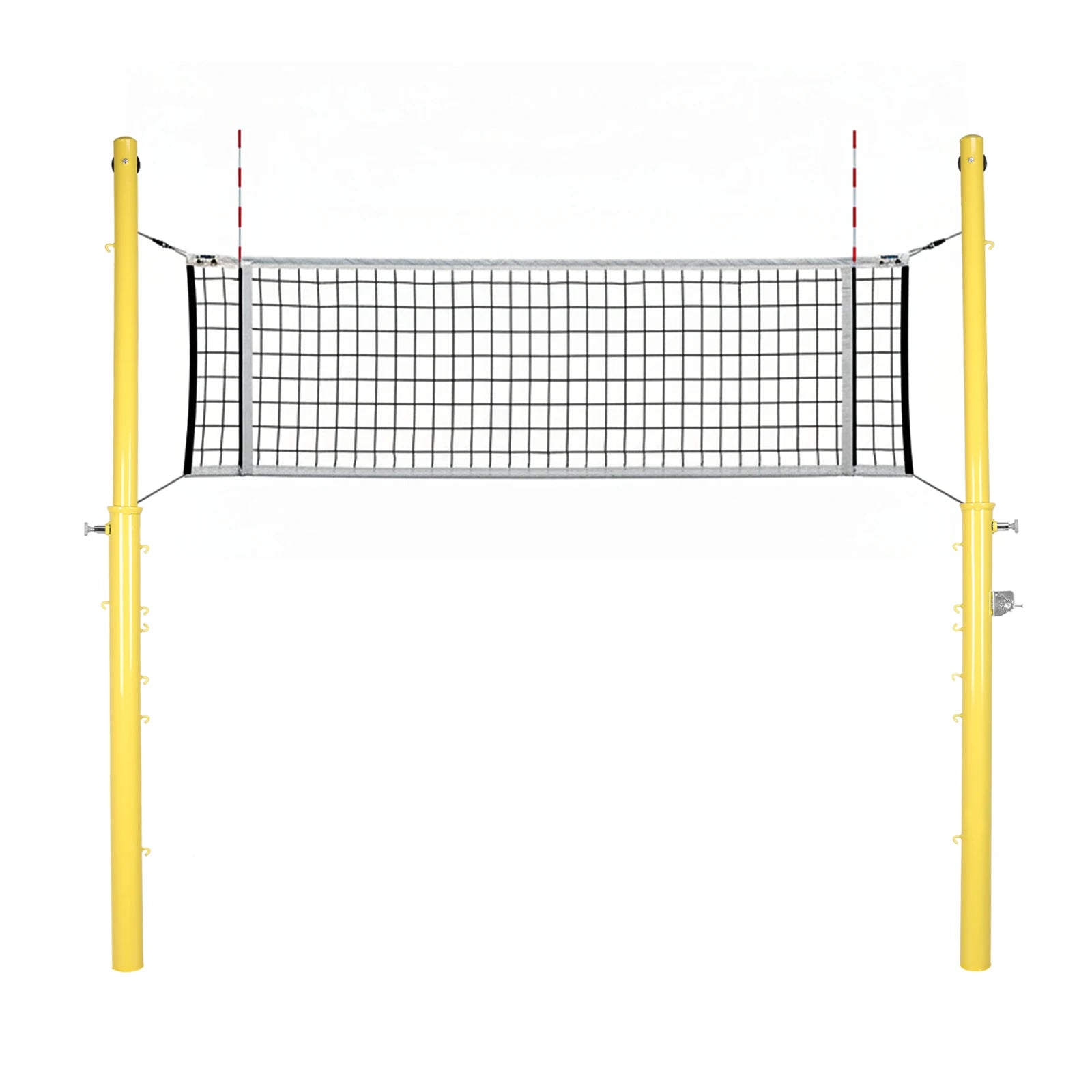 Pickleball Net Poles Stand Ground Inserted Adjustable 6 Heights of 5.09ft-7.97ft for Adults Stadium Garden Fit Island Store